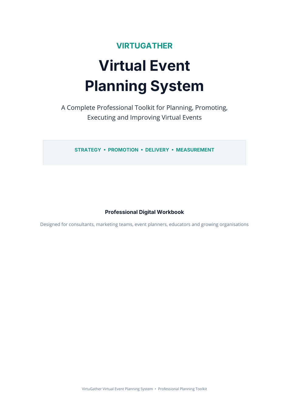 VirtuGather Virtual Event Planning System