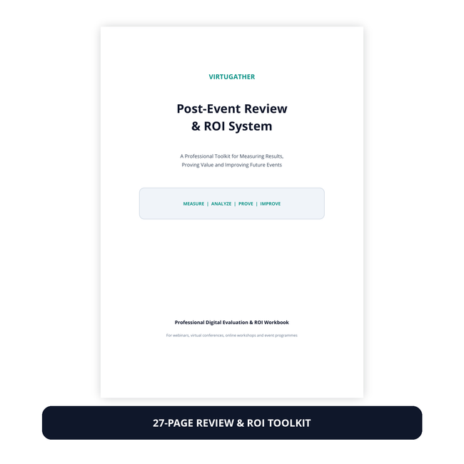 VirtuGather Post-Event Review & ROI System