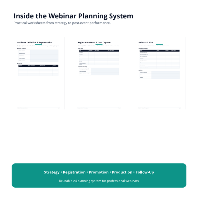Inside VirtuGather Webinar Planning System