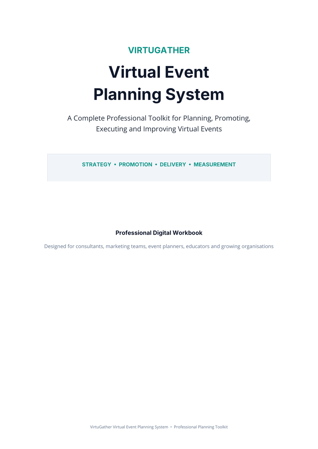 VirtuGather Virtual Event Planning System cover