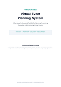 VirtuGather Virtual Event Planning System cover