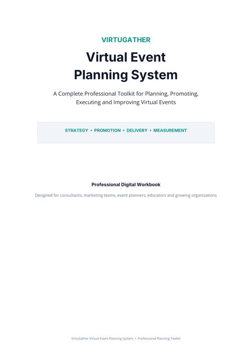 VirtuGather Virtual Event Planning System cover