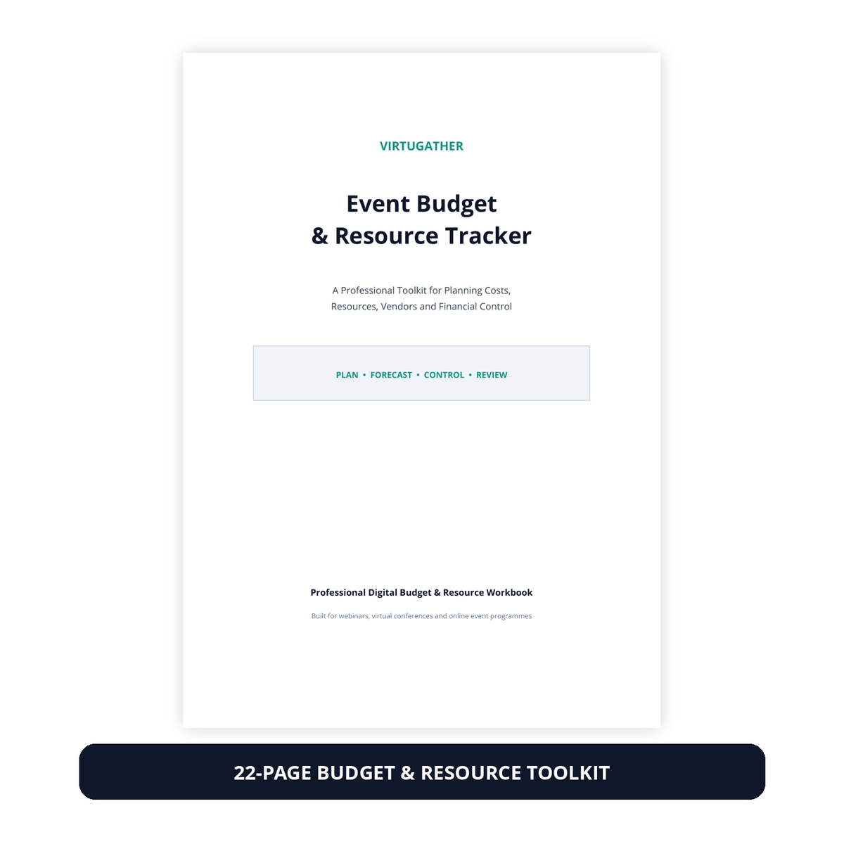 VirtuGather Event Budget and Resource Tracker main product image