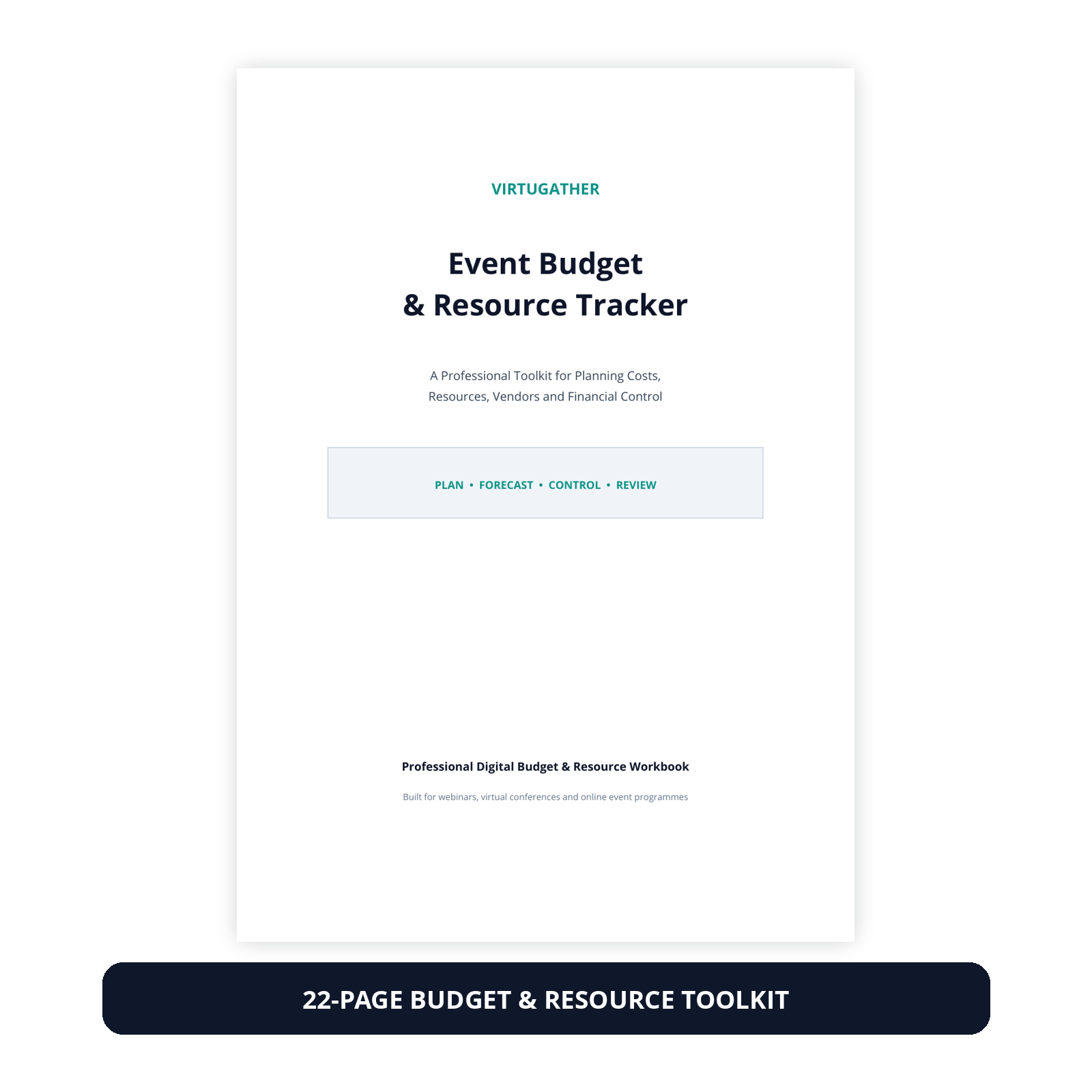 VirtuGather Event Budget and Resource Tracker main product image