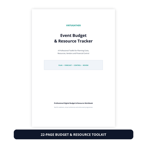 VirtuGather Event Budget and Resource Tracker main product image