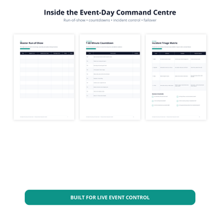 Inside VirtuGather Event-Day Command Centre