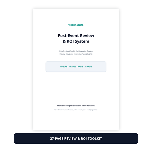 VirtuGather Post-Event Review and ROI System main product image