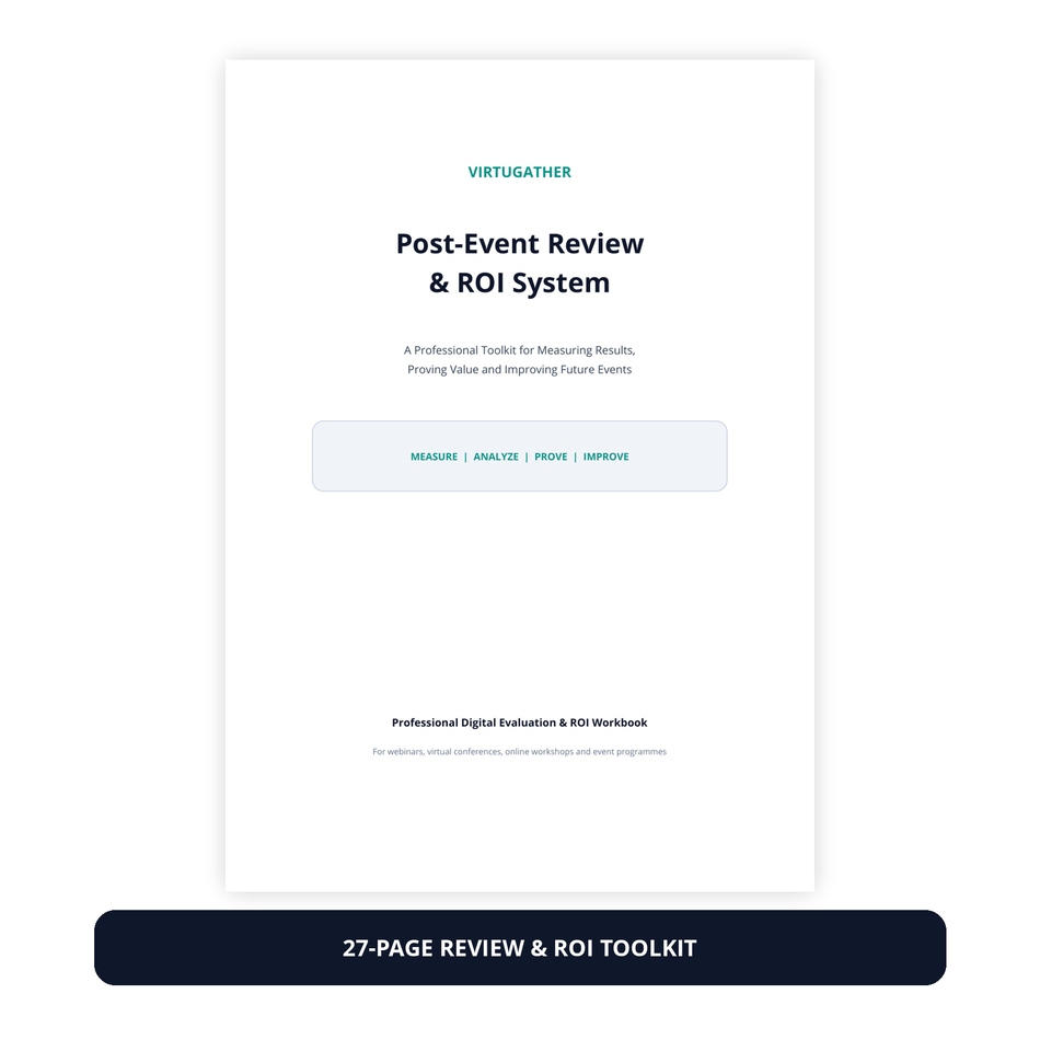 VirtuGather Post-Event Review & ROI System