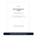 VirtuGather Speaker Management Toolkit 22-page digital workbook
