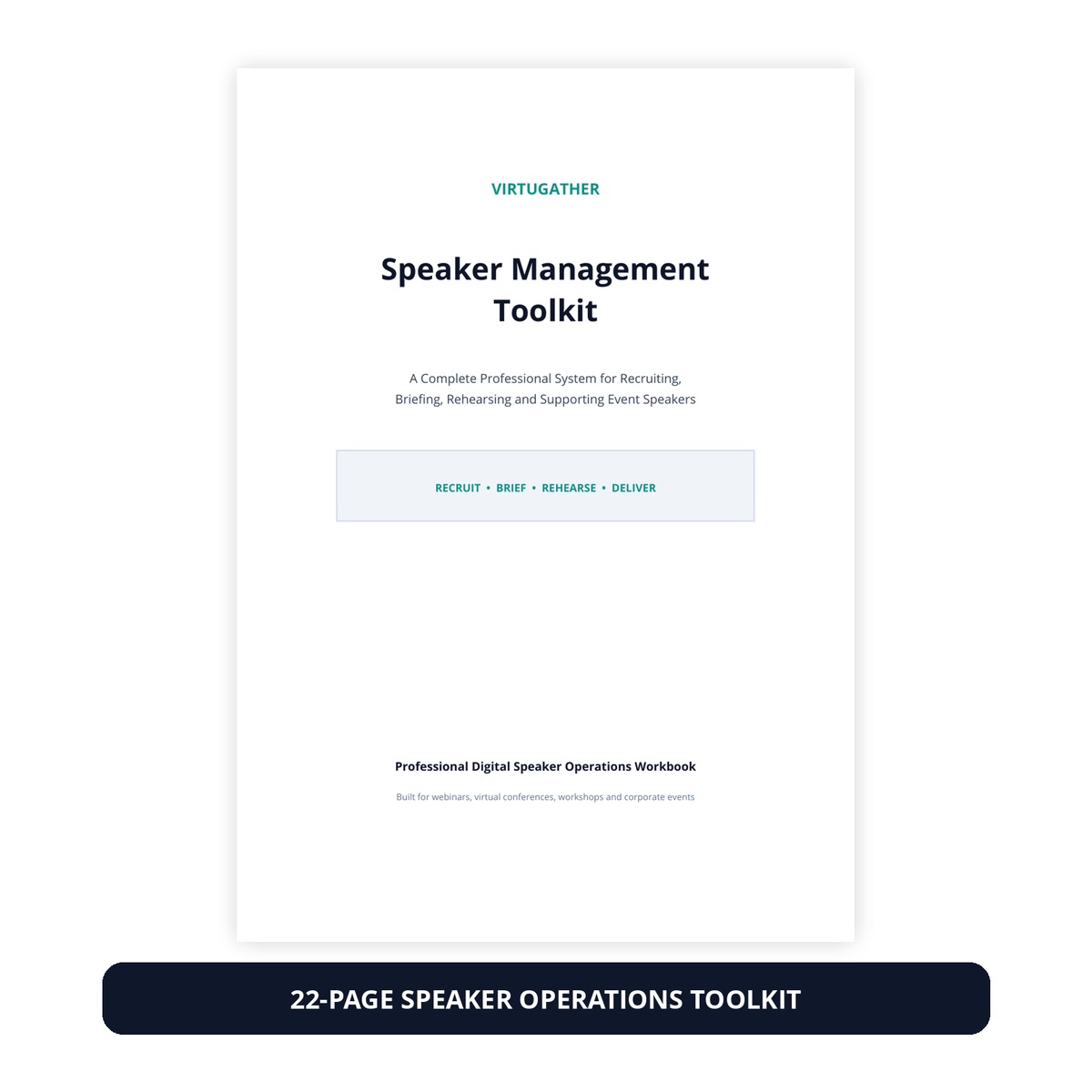 VirtuGather Speaker Management Toolkit 22-page digital workbook