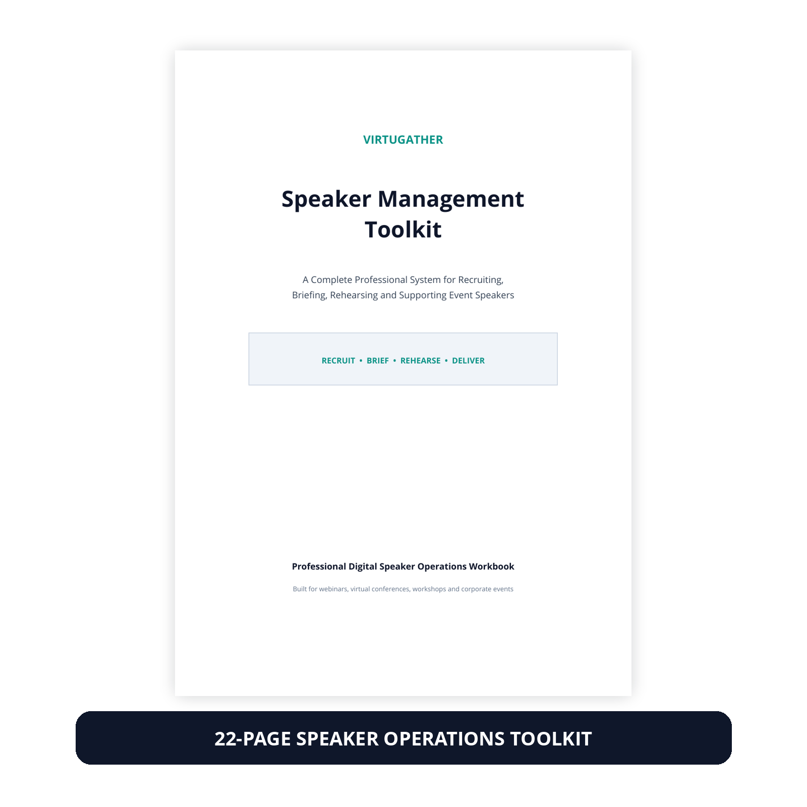 VirtuGather Speaker Management Toolkit 22-page digital workbook