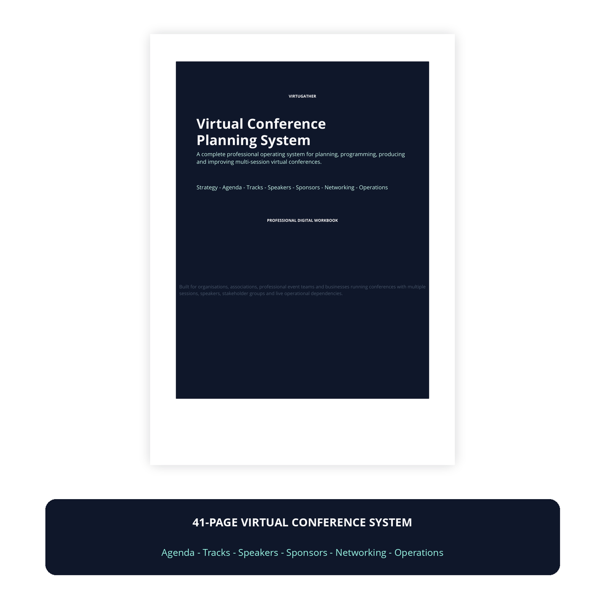 VirtuGather Virtual Conference Planning System main product image