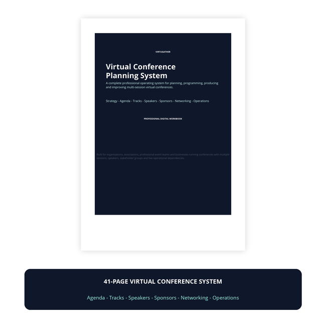 VirtuGather Virtual Conference Planning System