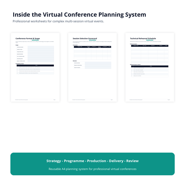Inside VirtuGather Virtual Conference Planning System