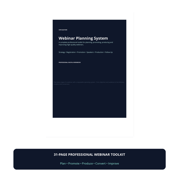 VirtuGather Webinar Planning System